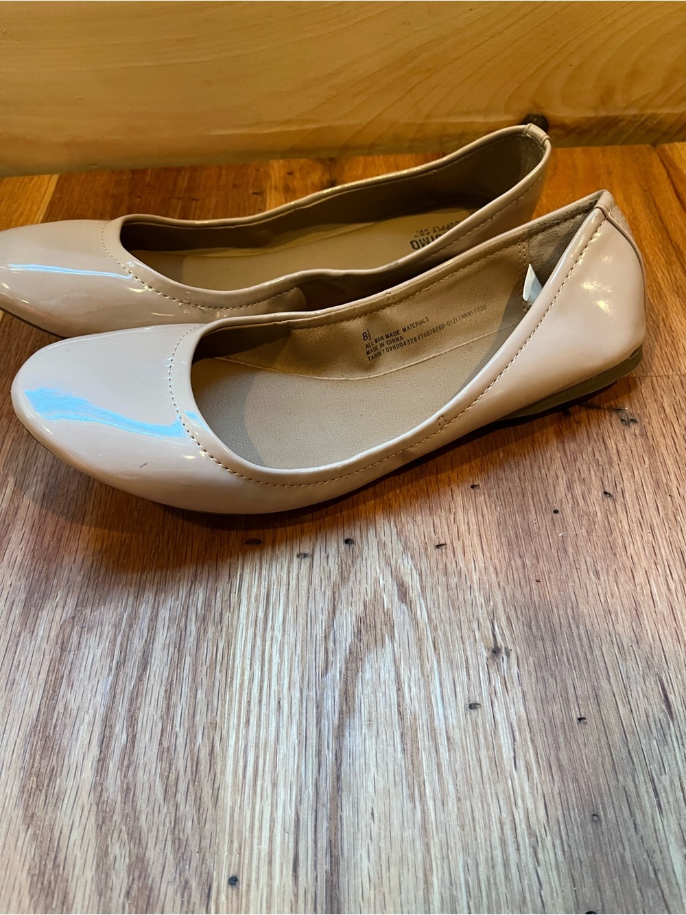 Mossimo Classic Nude Patent Women's Ballet Flats